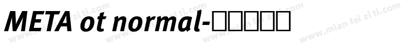 META ot normal字体转换